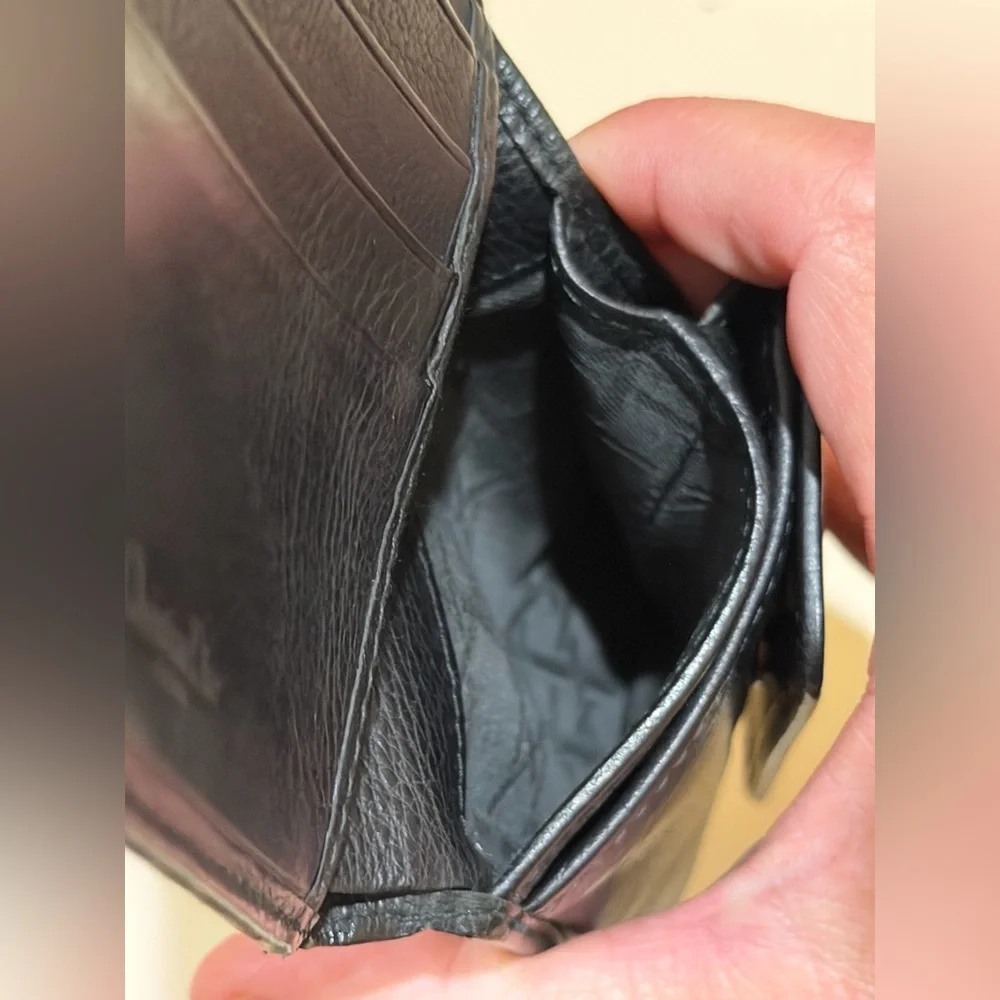 Christian Dior Black Leather Men’s Bifold Wallet